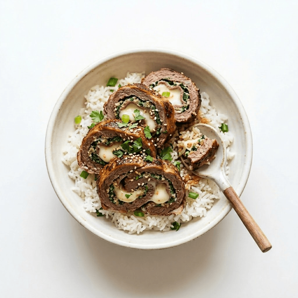 Roulé De Viande Au Mozzarella