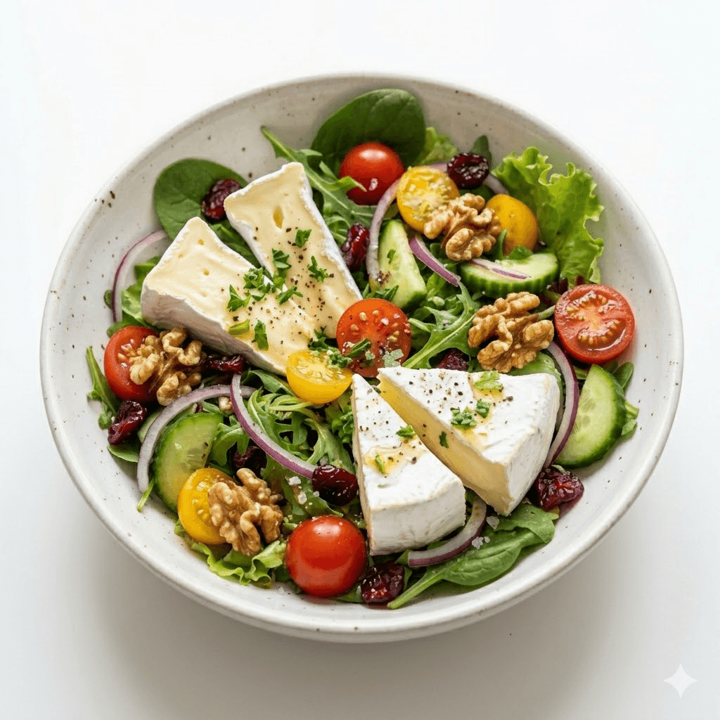 Salade camembert
