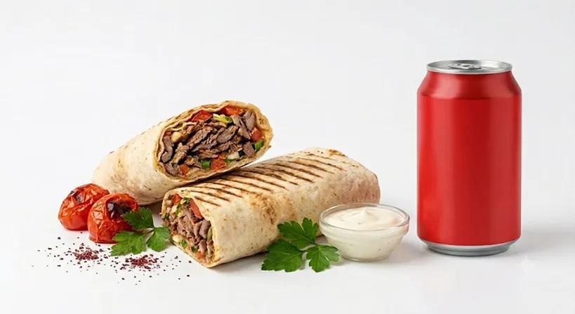Shawarma Sandwich + canette