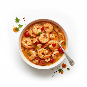Crevette en sauce