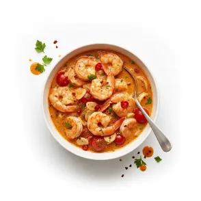 Crevette en sauce