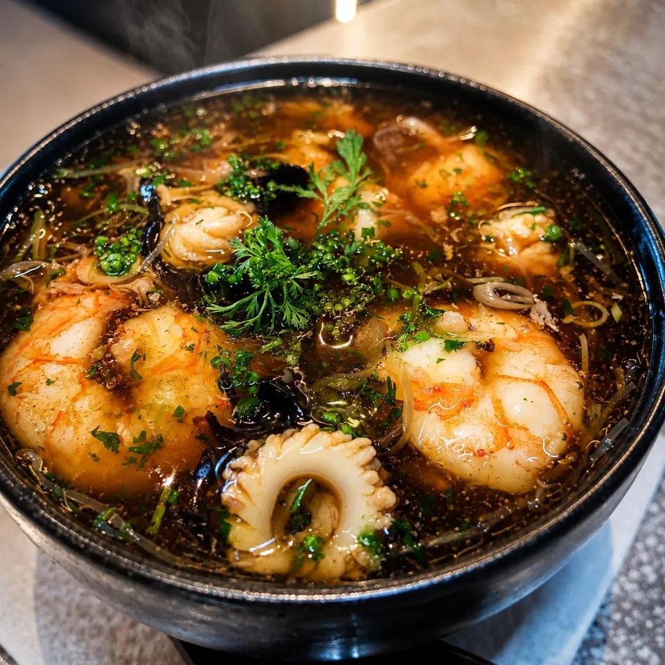 Soupe Chinoise Fruits de Mer
