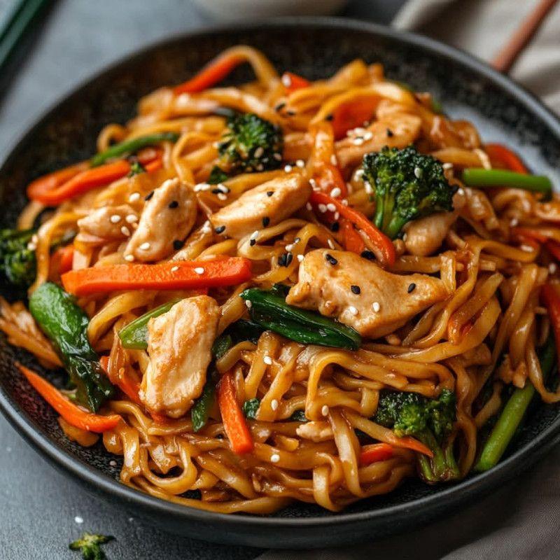Noodles Sauté au Poulet