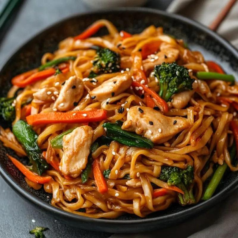 Noodles Sauté au Poulet