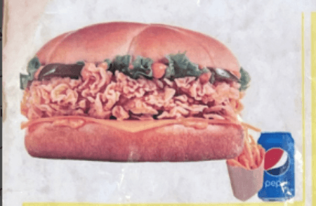 Menu Crispy Burger