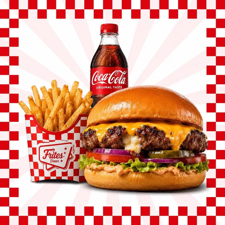 Cheese Burger + Frites + Boisson