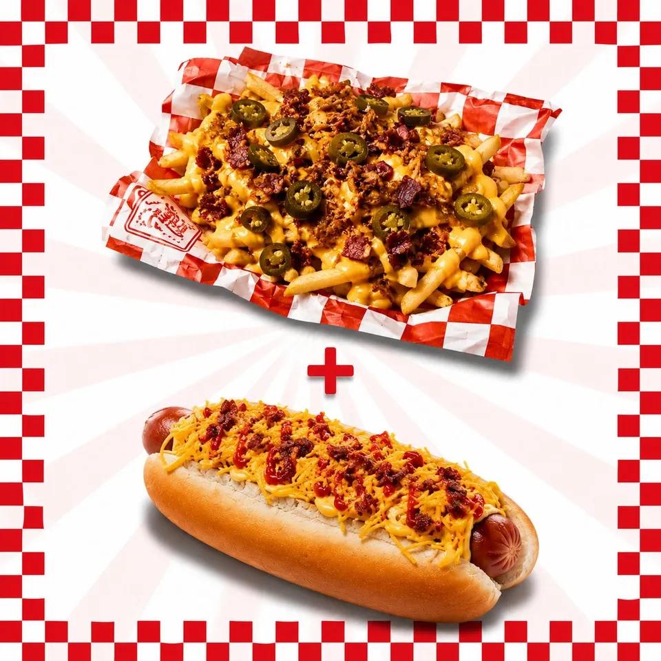 Hot Dog Special + Fifties Original Fries
