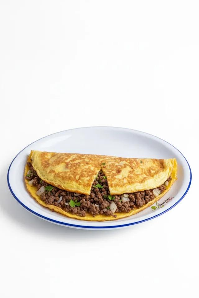 Minced Meat Omelette