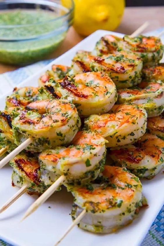 Brochettes de Crevettes