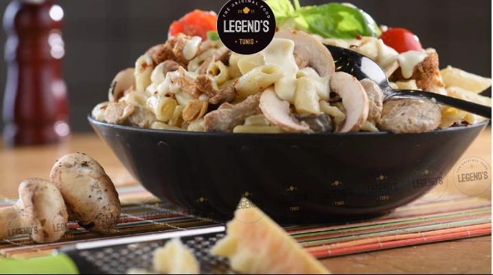 Penne au Poulet et Champignons