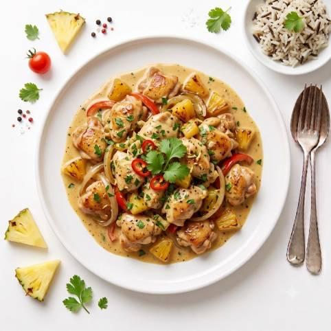 Plat Poulet Wok Thaï.