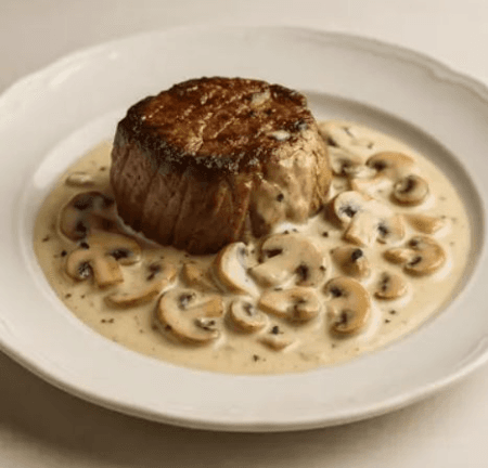 Filet sauce champignons
