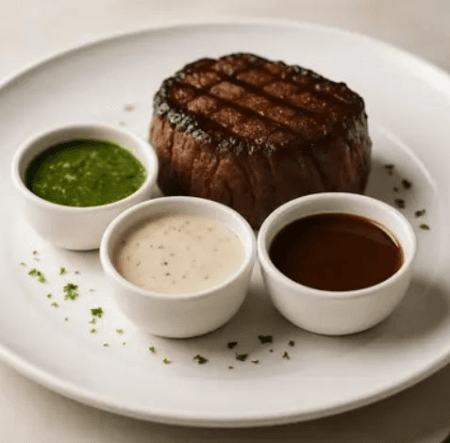 Filet 3 sauces