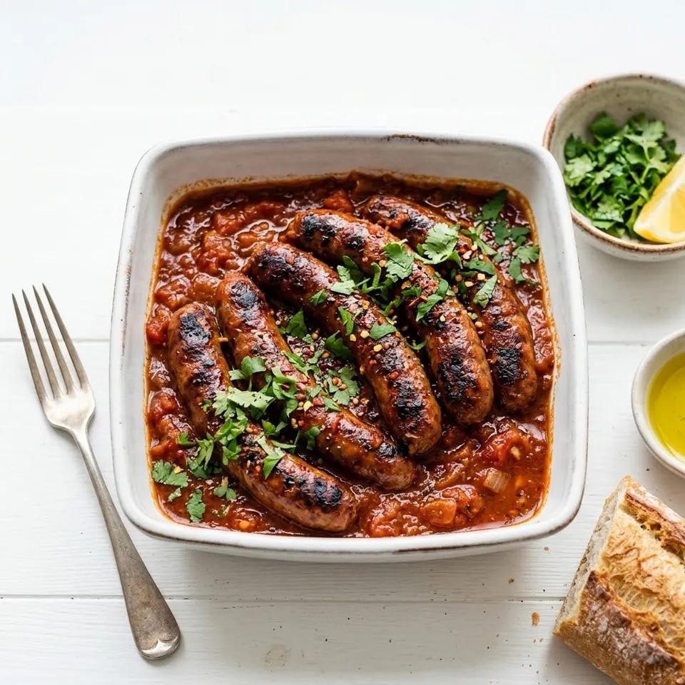 Plat Merguez en Sauce