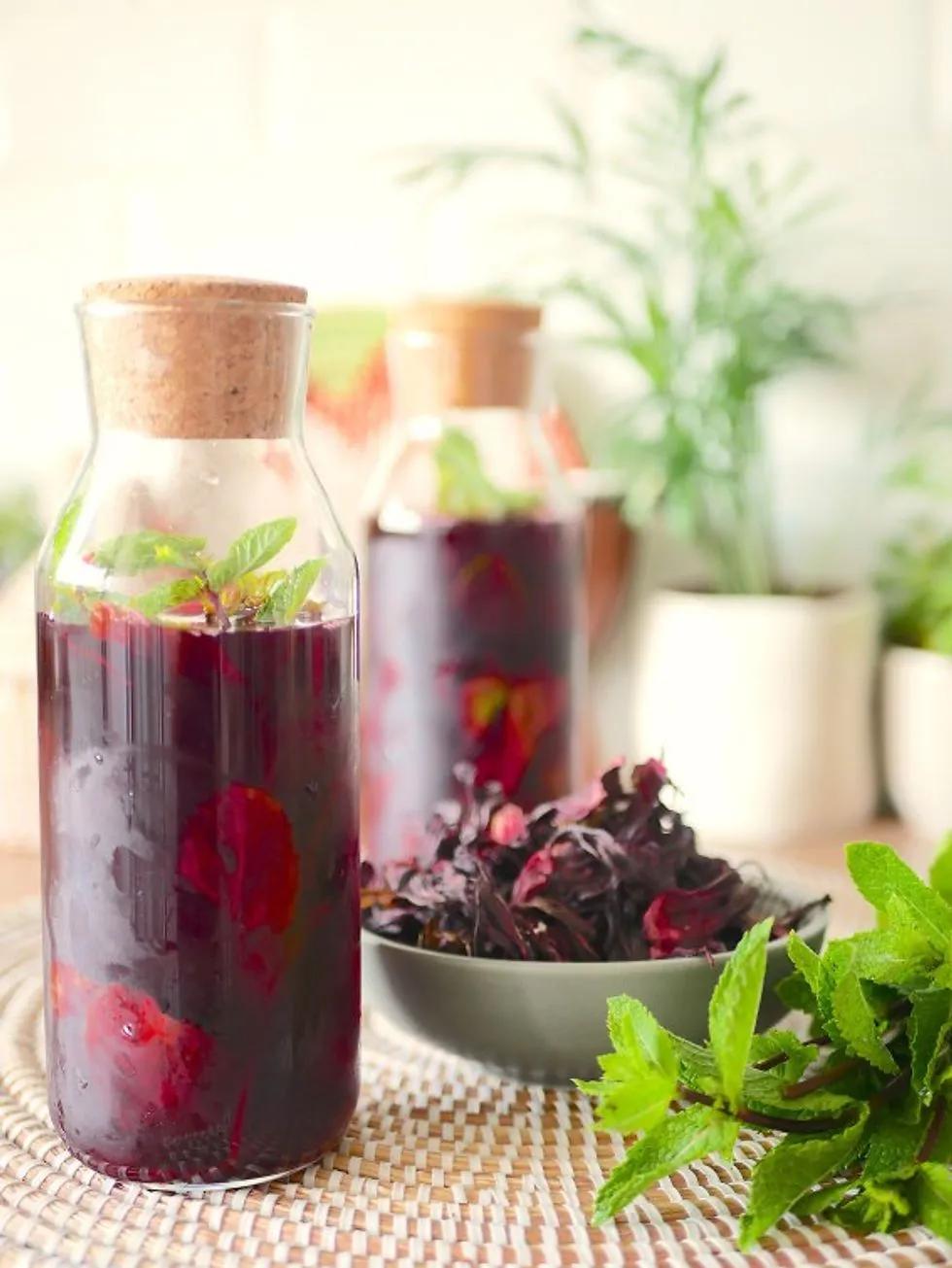 Jus Bissap & Menthe