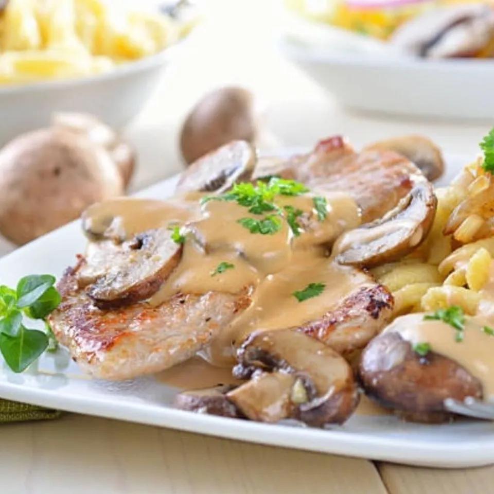 Escalope de poulet à la crème