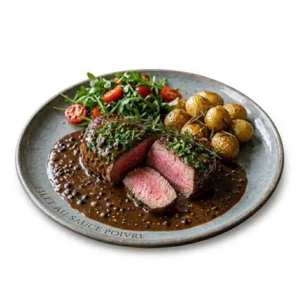 Filet au Sauce Poivre Noir