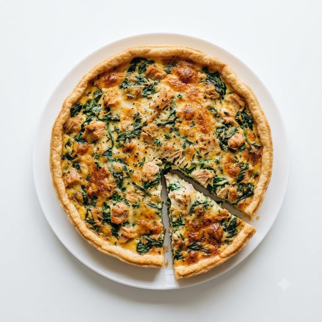Quiche au poulet et fromage