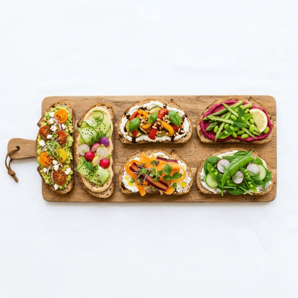 Toast crudités