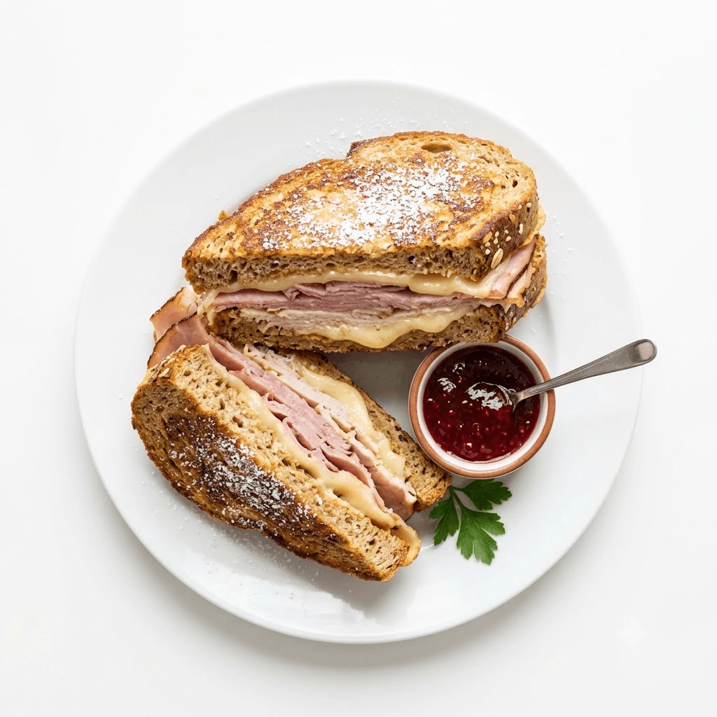 Sandwich pain complet Monte Cristo