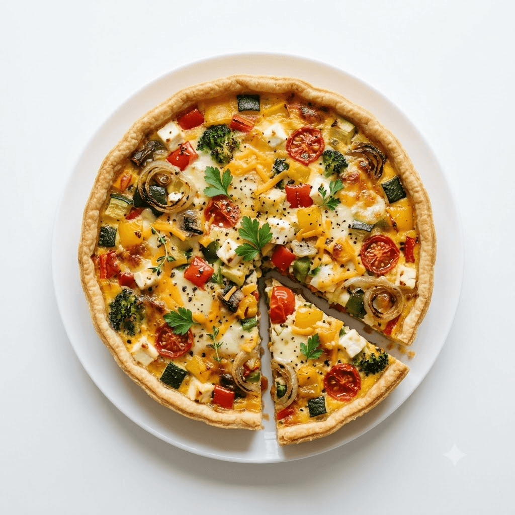 Quiche aux légumes et fromage
