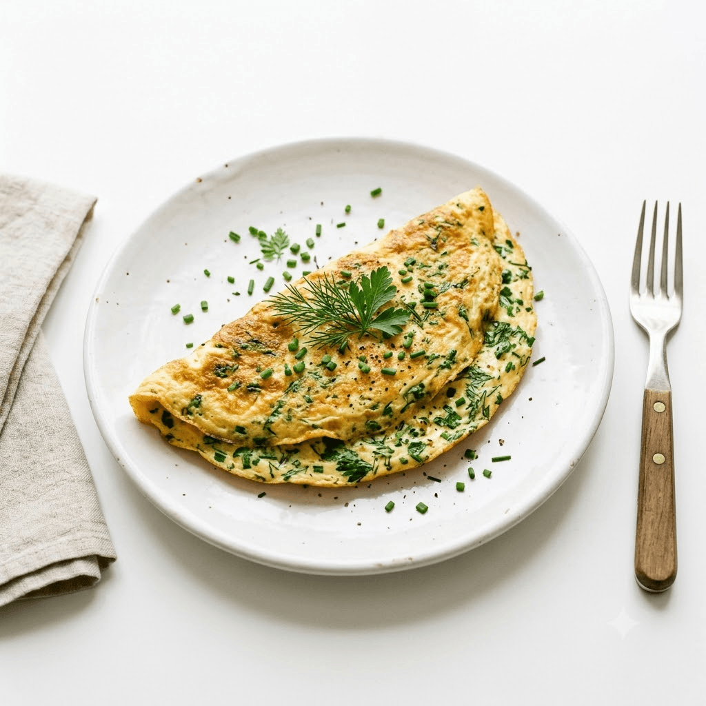 Omelette aux herbes