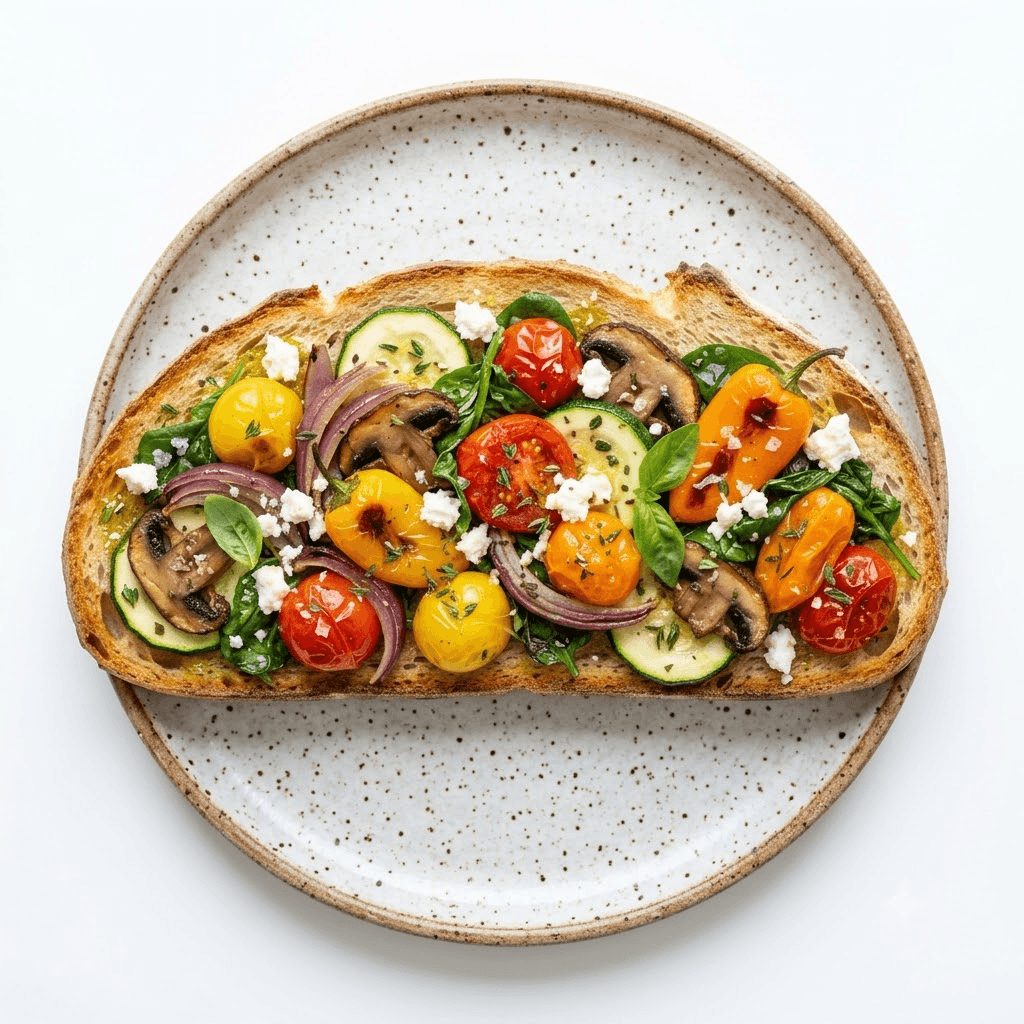 Toast aux légumes