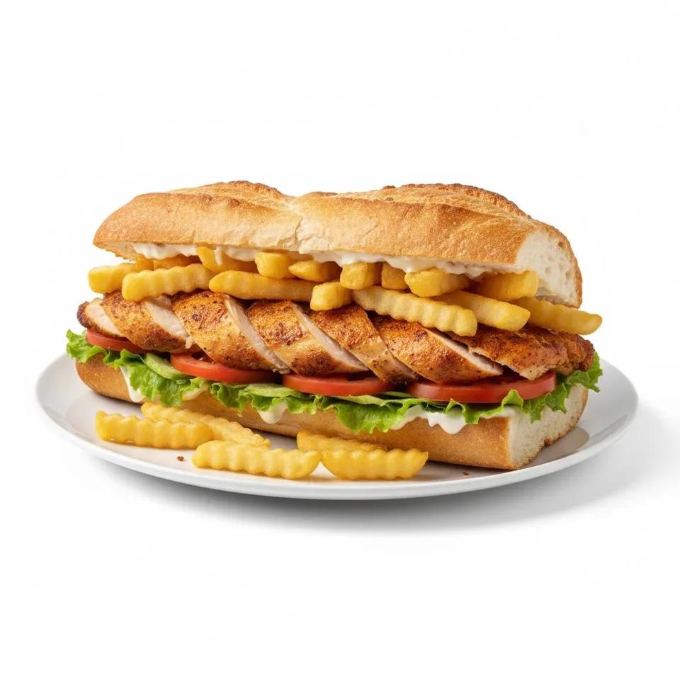 Sandwich Poulet mariné moutarde