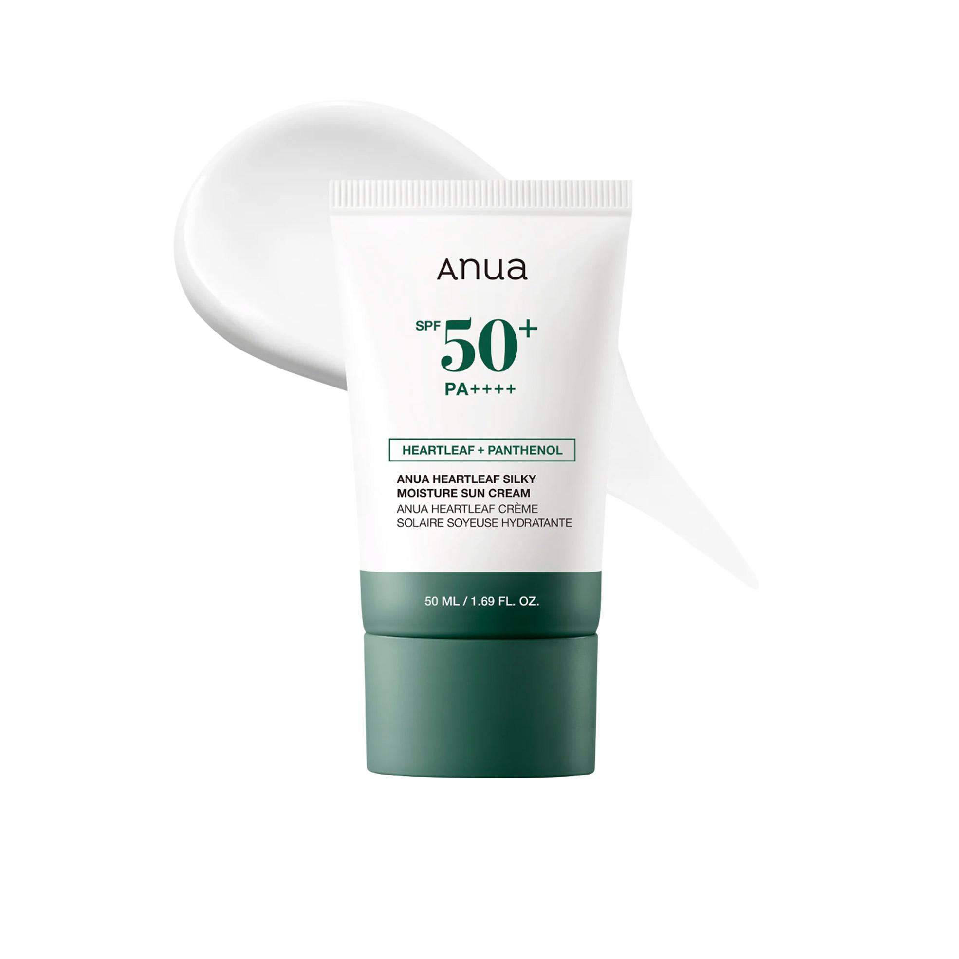 Coréen Anua Heartleaf Silky Moisture Suncream Spf50+ Pa++++