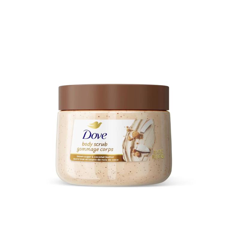 Dove Exfoliant Body Polish Sucre Brun Et Beurre De Coco Gommage Corporel Tous Types De Peau, 298G