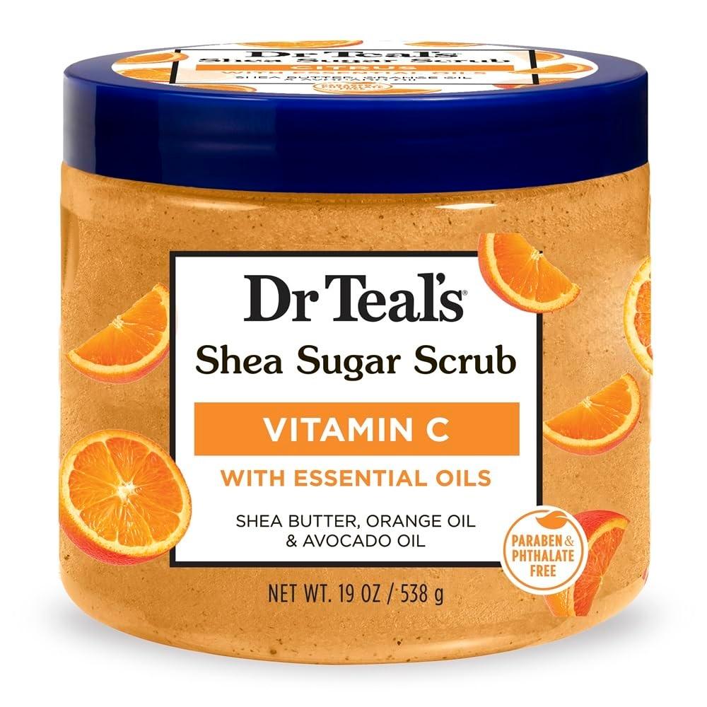 Gommage Au Sucre De Karité De Dr Teal Avec Des Agrumes En Vitamine C Et Huiles D'Avocat