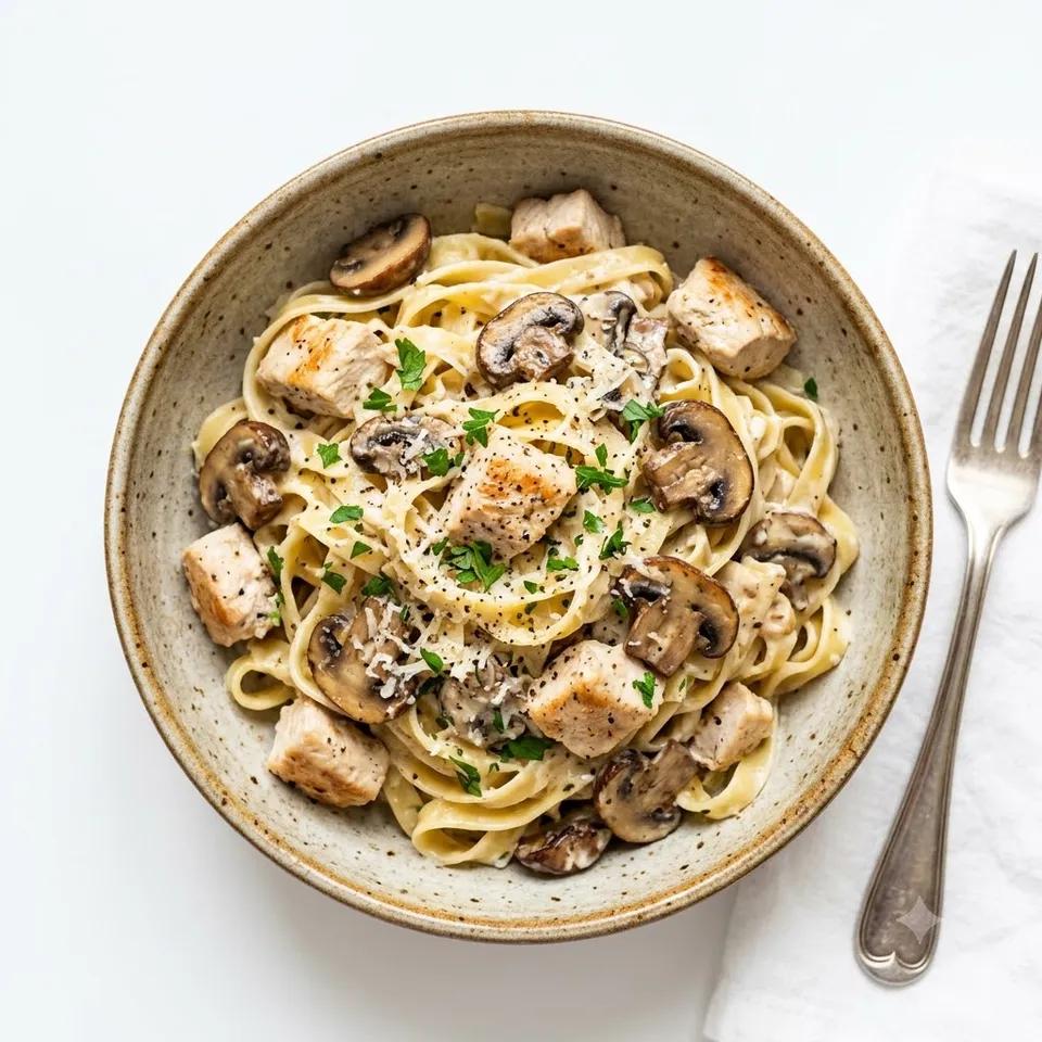 Pasta Poulet champignons