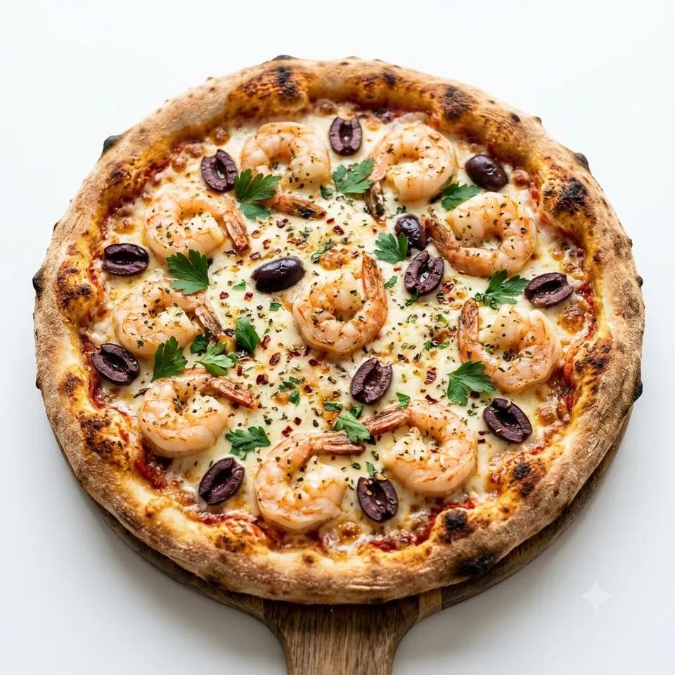 Pizza Crevette XL Sauce Blanche