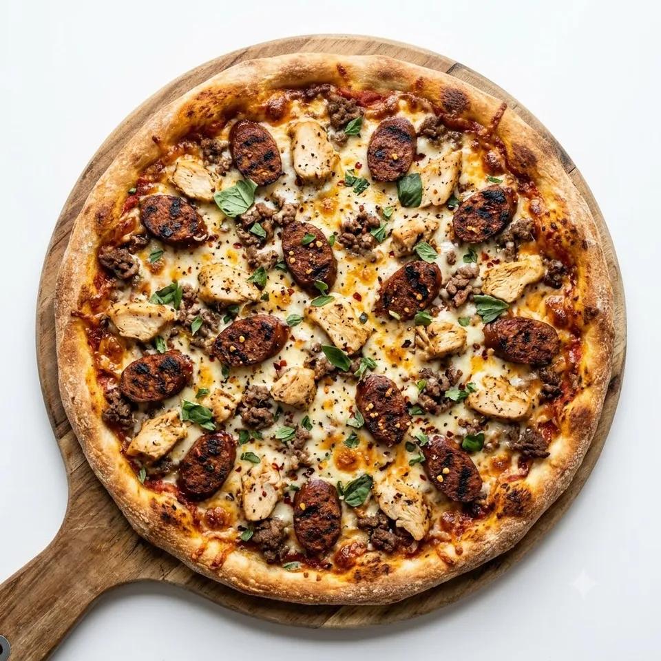 Pizza Trois viandes XXL