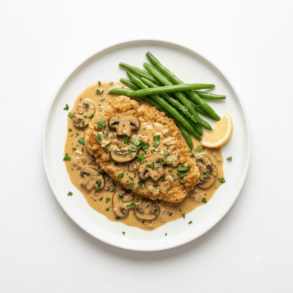 Plat Escalope Champignons