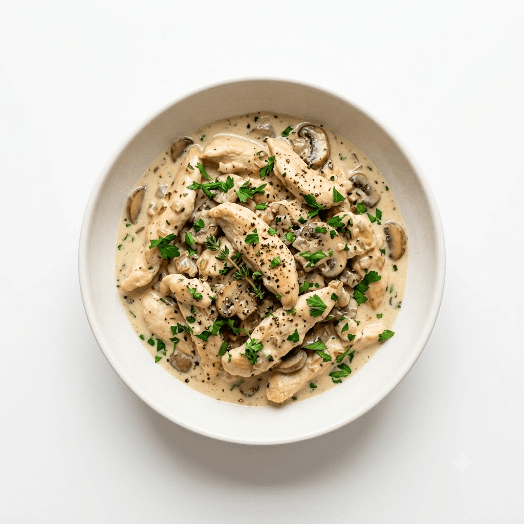 Plat de Poulet Émincé