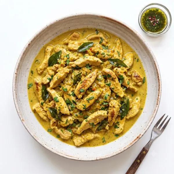 Emincé de Poulet Sauce Curry