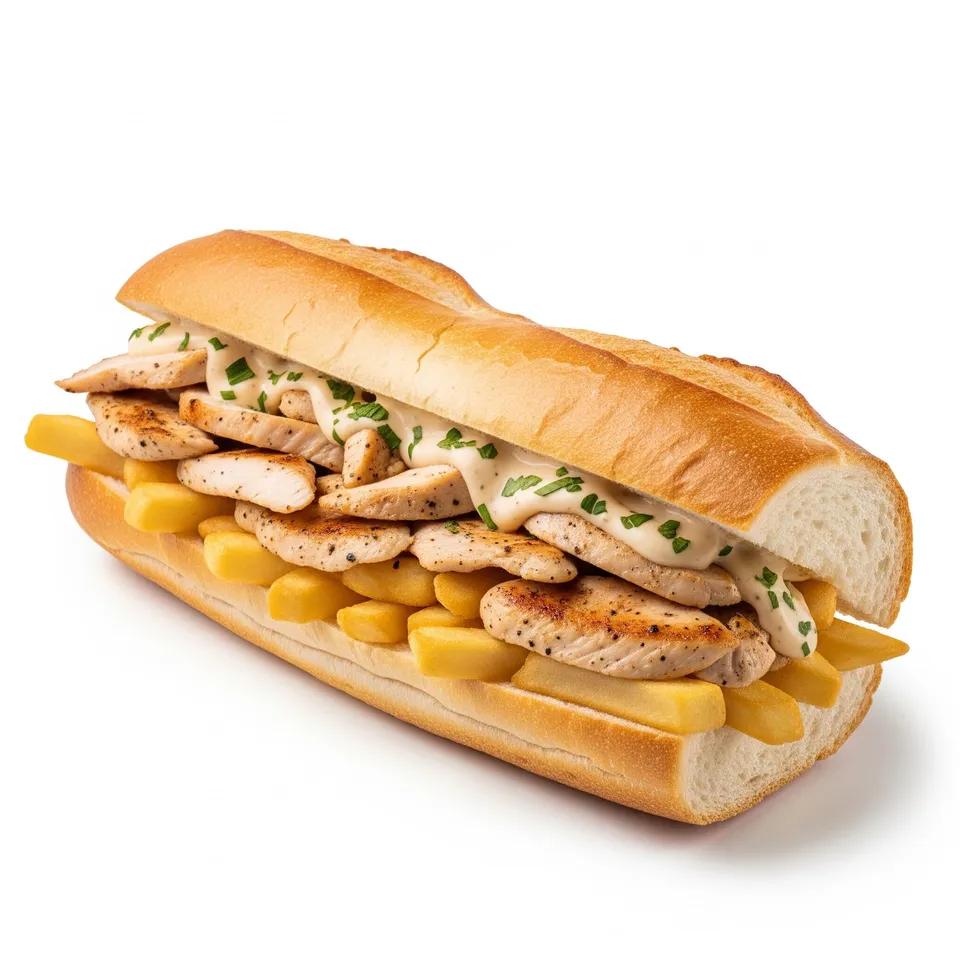 Sandwich Poulet A La Créme
