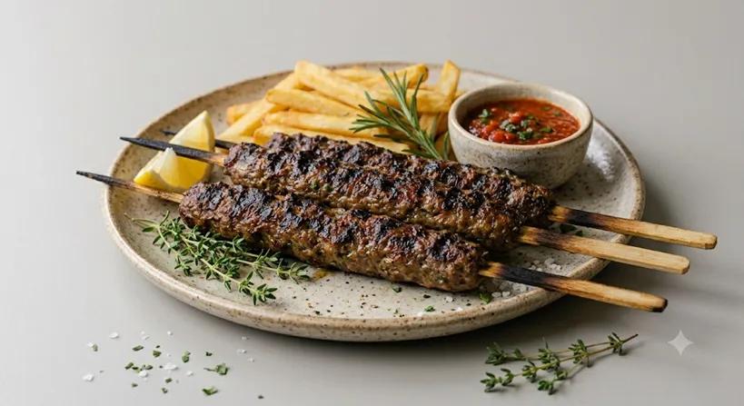 Brochettes d'Adana poulet grillé