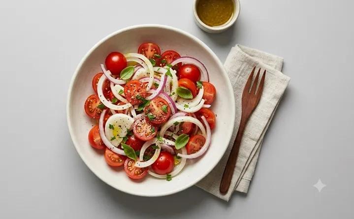 Salade Oignons Tomates
