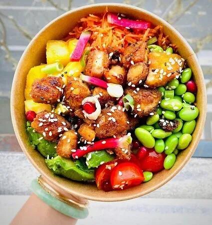 Poke Saumon Et Crevette