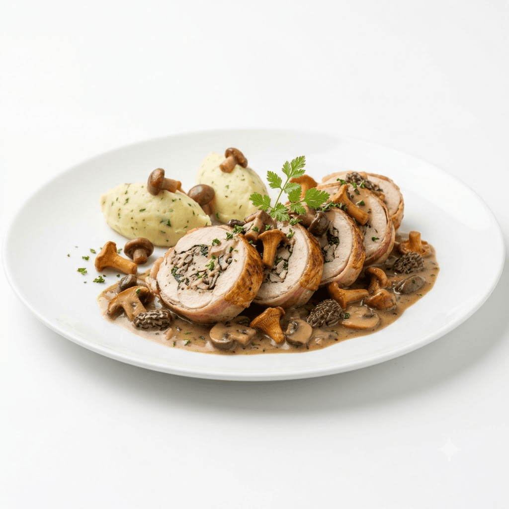 Ballotine De Volaille Sauce Forestière