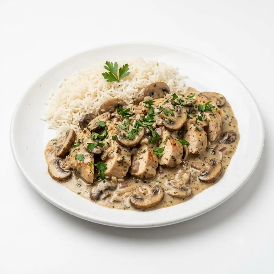 Émincé De Poulet Sauce Champignon