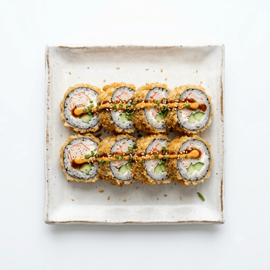 Sushis Crispy Rolls Surimi Concombre Fromage