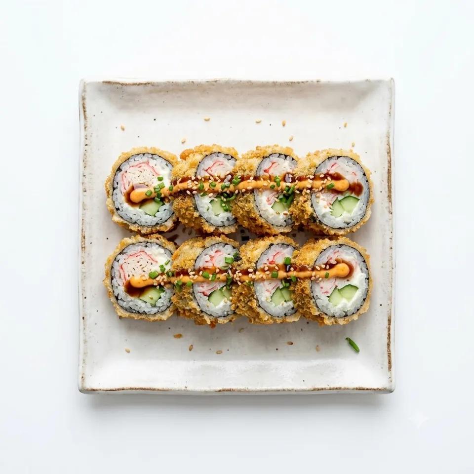 Sushis Crispy Rolls Surimi Concombre Fromage