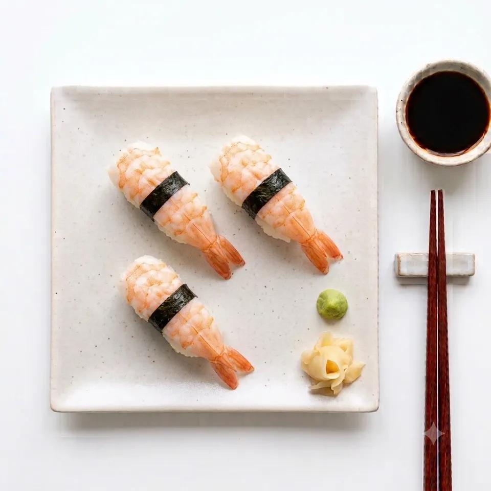 Sushis Nigiri  Crevette