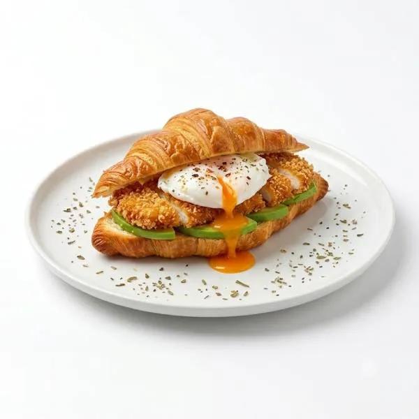 Croissant au Poulet Pané