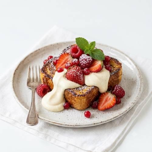Pain Perdu Fruits Rouges & Crème