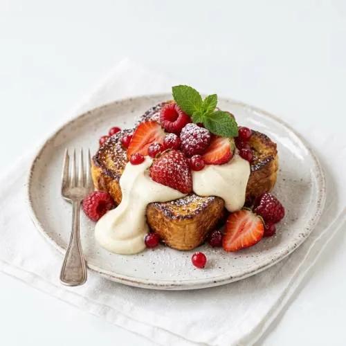 Pain Perdu Fruits Rouges & Crème