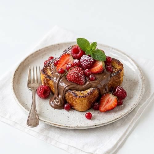 Pain Perdu Nutella Fruits Rouge